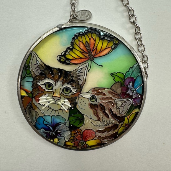 Colorful Cat and Butterfly Suncatcher - Picture 4 of 4